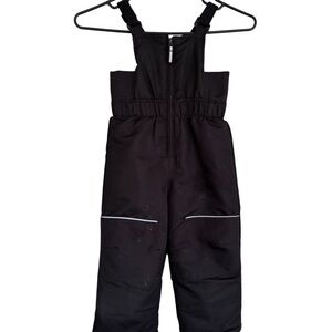 Swiss Tech Black Winter Overalls with Reflective Strips